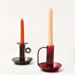 Bougeoir en verre coloré, idéal pour décorer vos espaces