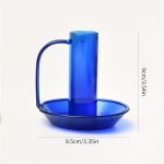 Accessoire décoratif : bougeoir à main en verre vibrant