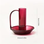 Bougeoir à main en verre, une touche de couleur pour votre déco