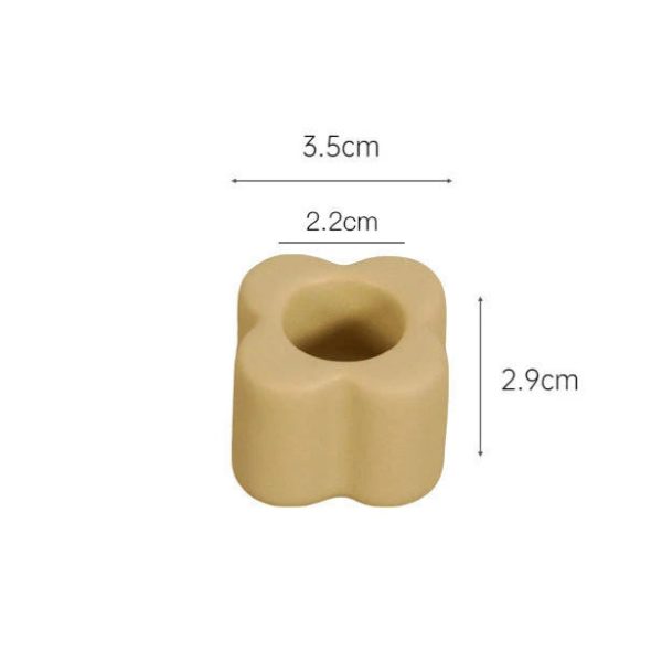 Bougeoir céramique tendance avec motif floral