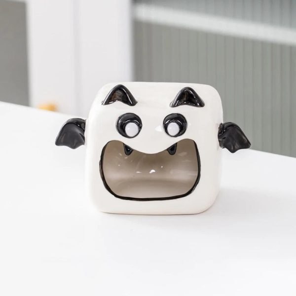 Bougeoir en céramique avec look fantaisiste