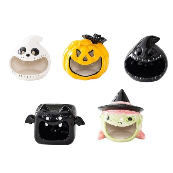 Bougeoir en céramique avec forme créative de monstre