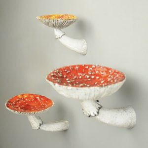 Bougeoir mural champignon, style décoratif et original