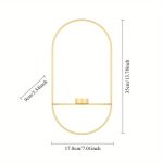 Set de deux bougeoirs muraux dorés pour éclairage décoratif