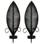 Accessoire mural doré pour bougies décoratives