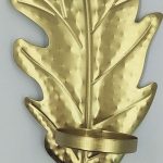 Bougeoir mural élégant en forme de plume