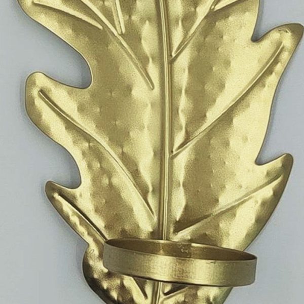 Bougeoir mural élégant en forme de plume