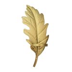 Bougeoir moderne en métal doré, motif plume