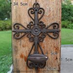 Bougeoir mural en fonte, accessoire déco intemporel