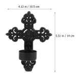 Bougeoir mural noir, design gothique, parfait pour l'ambiance