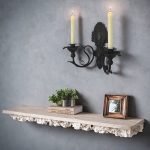 Bougeoir mural noir pour une ambiance chaleureuse