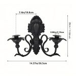 Décoration murale avec bougeoir noir intemporel