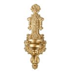 Bougeoir mural noir au style baroque pour une ambiance raffinée