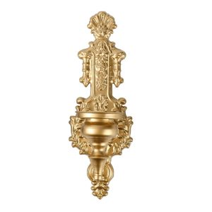 Bougeoir mural noir au style baroque pour une ambiance raffinée