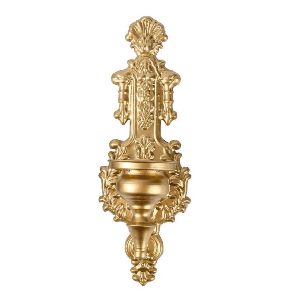 Bougeoir mural noir au style baroque pour une ambiance raffinée