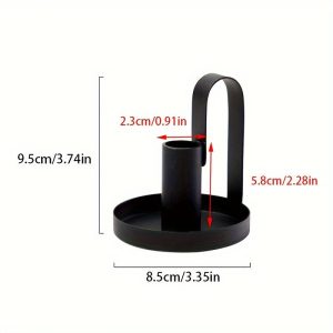 Bougeoir Noir élégant pour ambiance chaleureuse