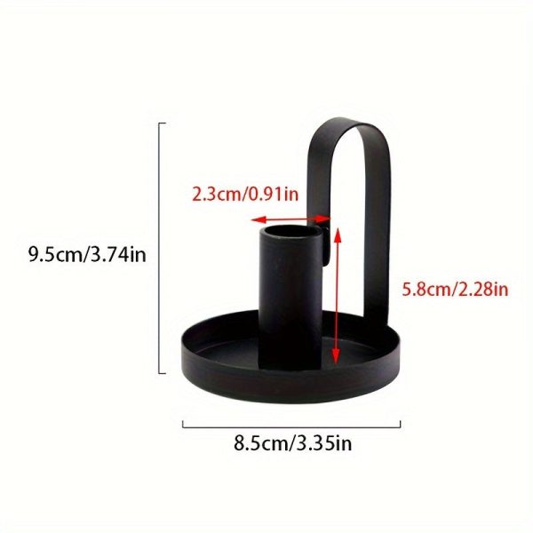 Bougeoir Noir élégant pour ambiance chaleureuse