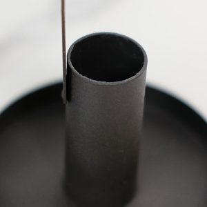 Accessoire déco : Bougeoir Noir à anse fine