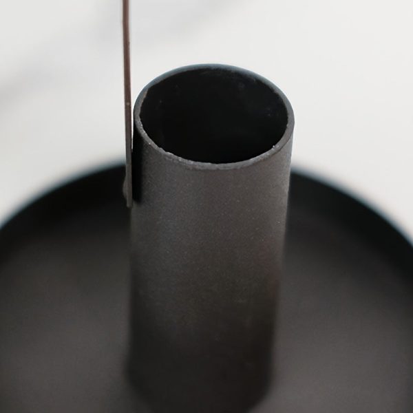 Accessoire déco : Bougeoir Noir à anse fine