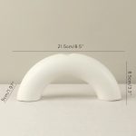 Bougeoir avec arche, élément de décoration noir à la mode