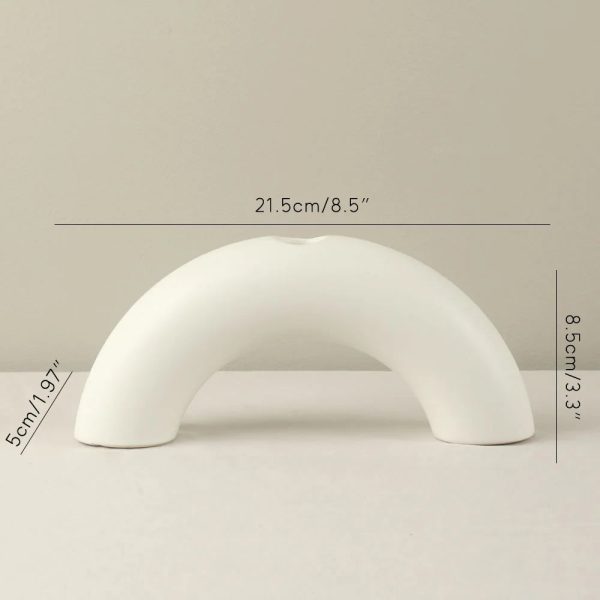 Bougeoir avec arche, élément de décoration noir à la mode