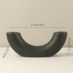 Bougeoir Noir au style épuré, parfait pour votre intérieur