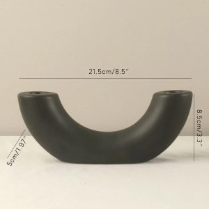 Bougeoir Noir au style épuré, parfait pour votre intérieur