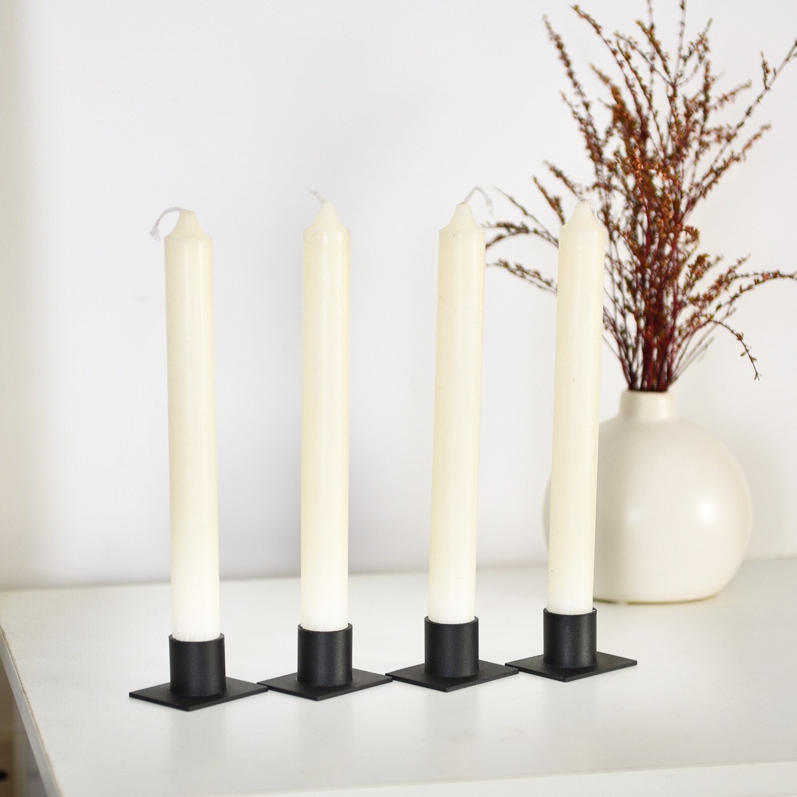 Bougeoir Noir - Carré