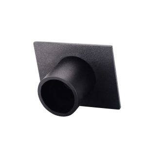 Bougeoir noir en forme carrée, parfait pour bougies