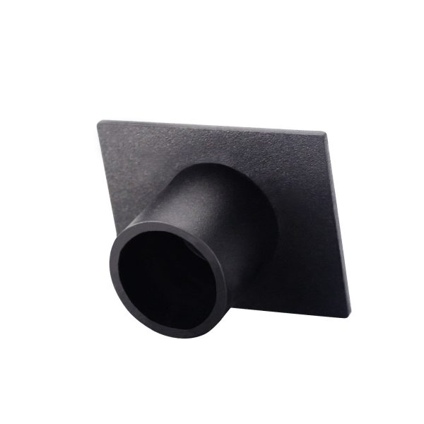 Bougeoir noir en forme carrée, parfait pour bougies