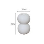 Bougeoir noir en céramique pour table