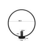 Bougeoir Noir Cercle pour intérieur chic