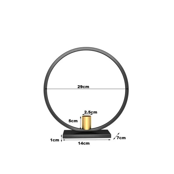Bougeoir Noir style épuré pour décoration