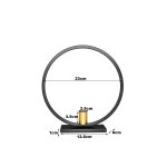 Bougeoir Noir Cercle pour éclairage subtil