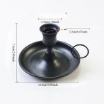 Bougeoir Noir classique, pièce essentielle pour votre décoration