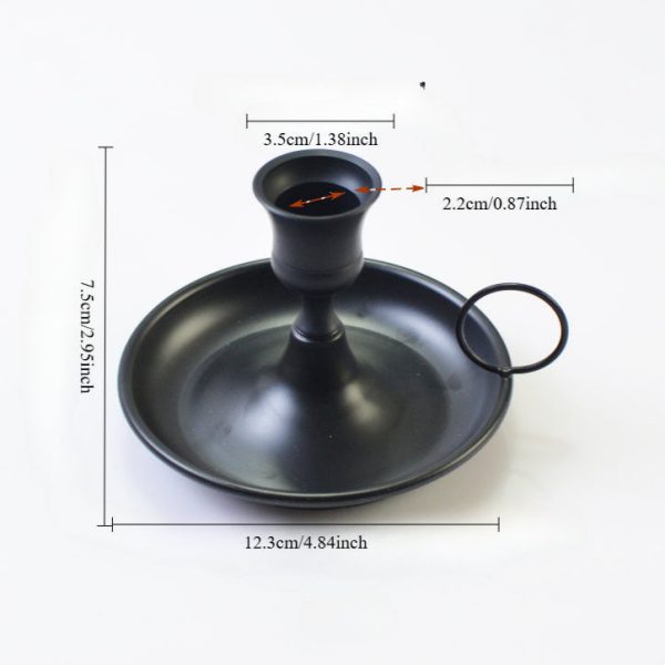 Bougeoir Noir classique, pièce essentielle pour votre décoration