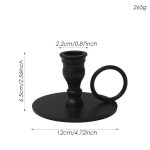 Accessoire déco : bougeoir noir chic et épuré