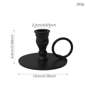 Accessoire déco : bougeoir noir chic et épuré