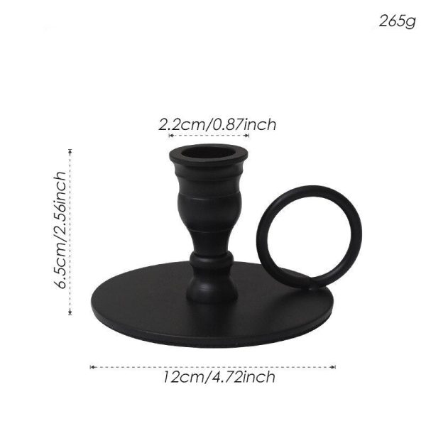 Accessoire déco : bougeoir noir chic et épuré