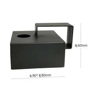 Bougeoir noir pour une ambiance industrielle