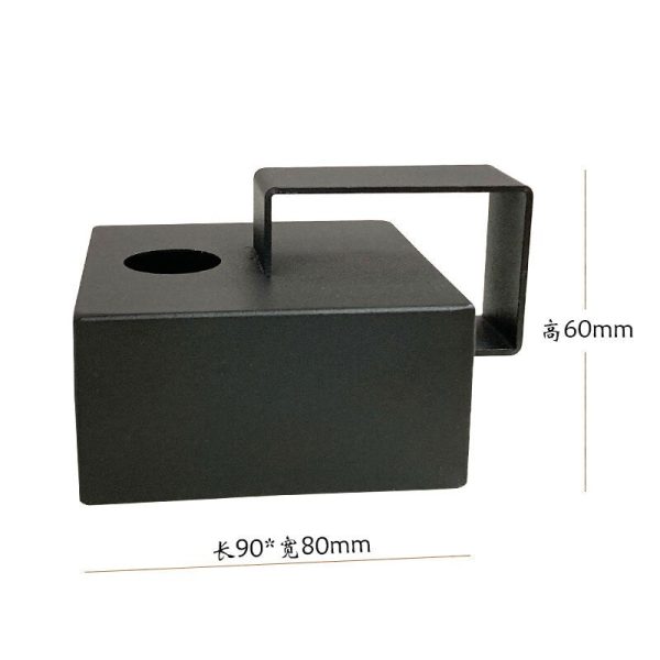 Bougeoir noir pour une ambiance industrielle