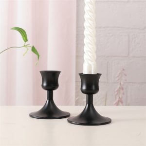 Bougeoir Noir design moderne pour décoration intérieure