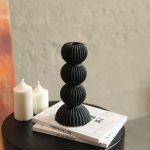 Accessoire déco bougeoir noir pour un intérieur stylé