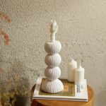 Bougeoir noir chic, parfait pour la table ou le salon