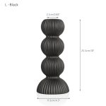 Bougeoir noir contemporain pour embellir vos soirées