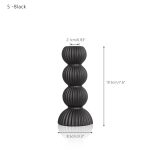 Accessoire bougie noir, touche d’élégance nordique