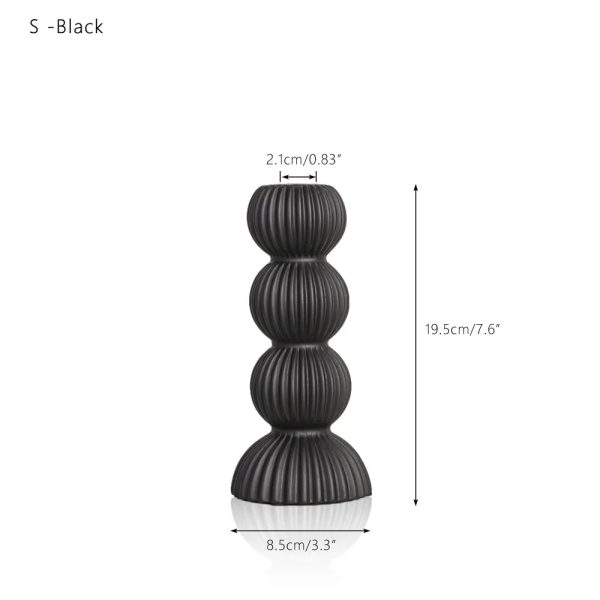 Accessoire bougie noir, touche d’élégance nordique