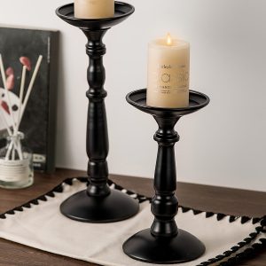 Bougeoir Noir Pilier pour une ambiance élégante