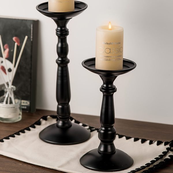 Bougeoir Noir Pilier pour une ambiance élégante