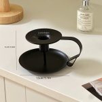 Bougeoir Noir au charme rétro, ajout chic à votre table